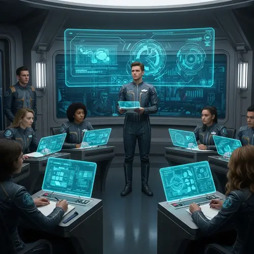 Futuristic Student Government Meeting | Sci-Fi World