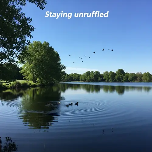 Tranquil Landscape: Calm and Serene Scene of Unruffled Beauty