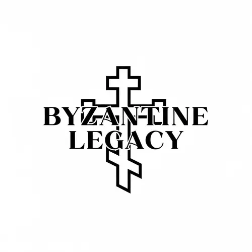Byzantine Legacy Logo with Orthodox Cross Design
