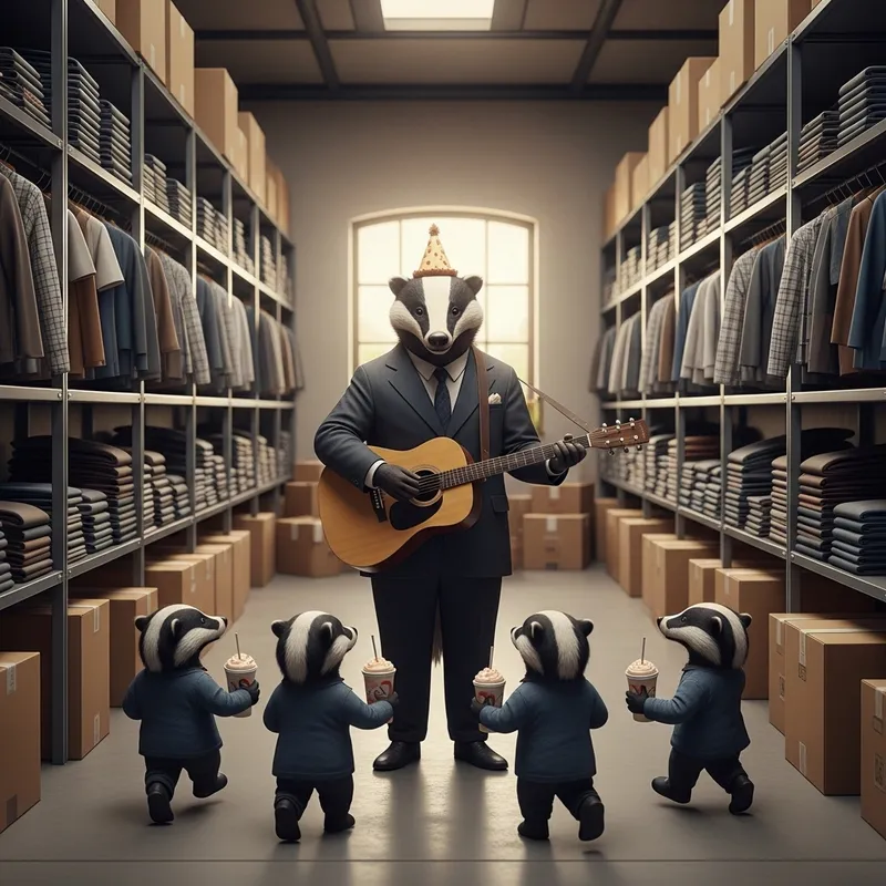 Daddy Badger's Elegant Wedding in Clothing Warehouse