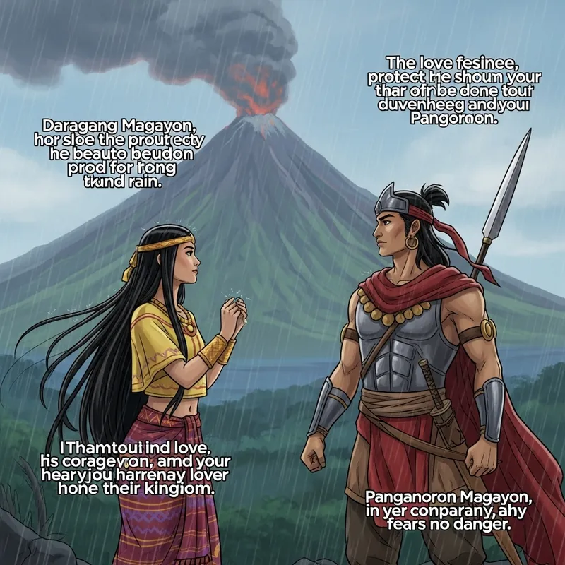Filipino Folklore: Daragang Magayon and Panganoron's Love Story