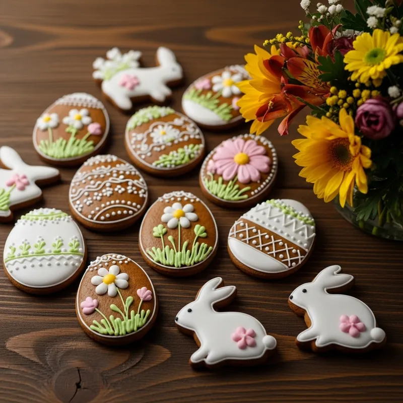 Traditional Easter Gingerbread Cookies Collection