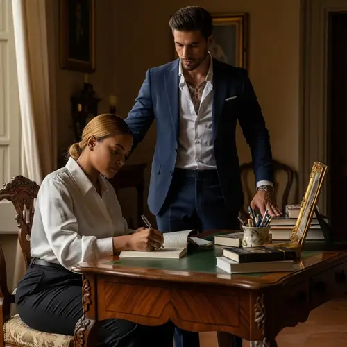 Interracial Creative Power at an Italian Villa - Visual Narrative