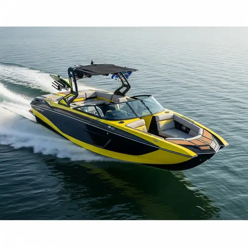 Futuristic Wakeboarding Speed Boat: Advanced Design Elements
