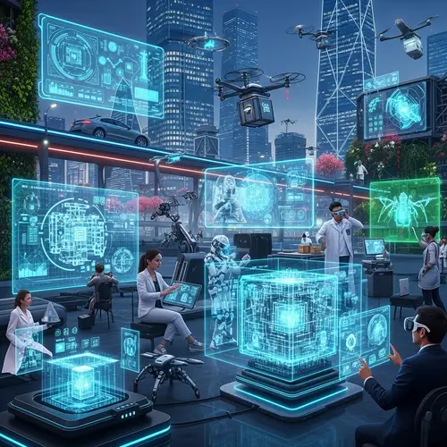 Advanced Artificial Intelligence Technologies in Futuristic Setting