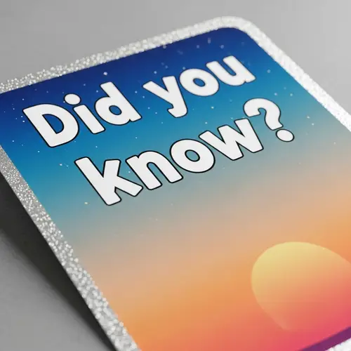 Did You Know? Fun Trivia Cards and Facts