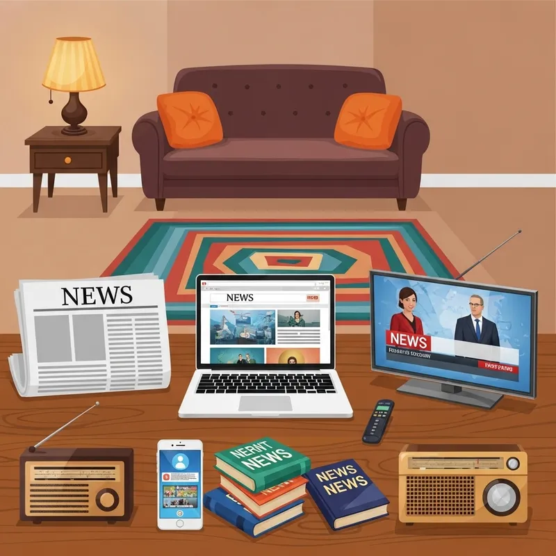 Information Sources: Media - Newspaper, Laptop, Smartphone, TV, Radio