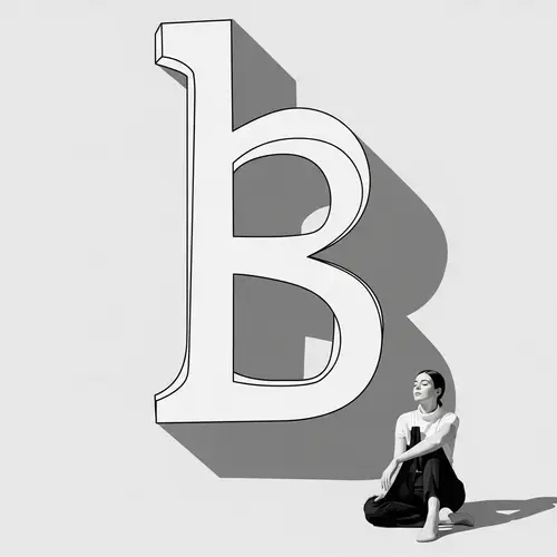 Abstract Geometric Shape in Vector Art Style