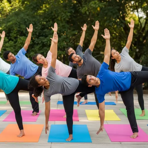 Dynamic Yoga Poses by Diverse Group Outdoors | Energize Your Practice