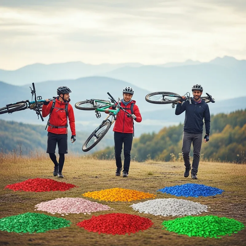 Mountain Biking Adventures: Wandering Trio on Colorful Trails