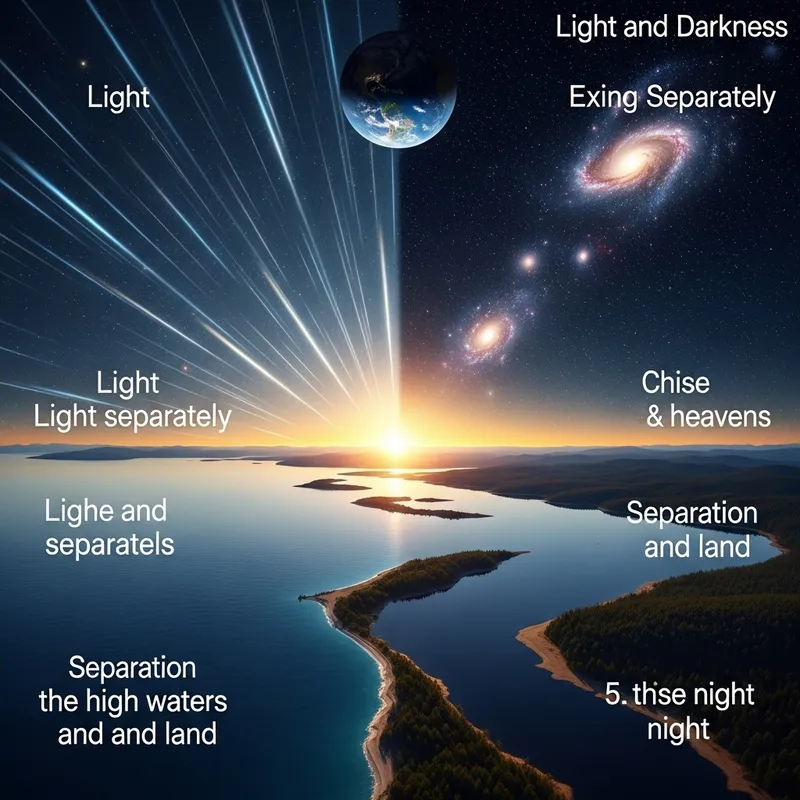Genesis Chapter 1: Illustrations of Creation Verses 3-7