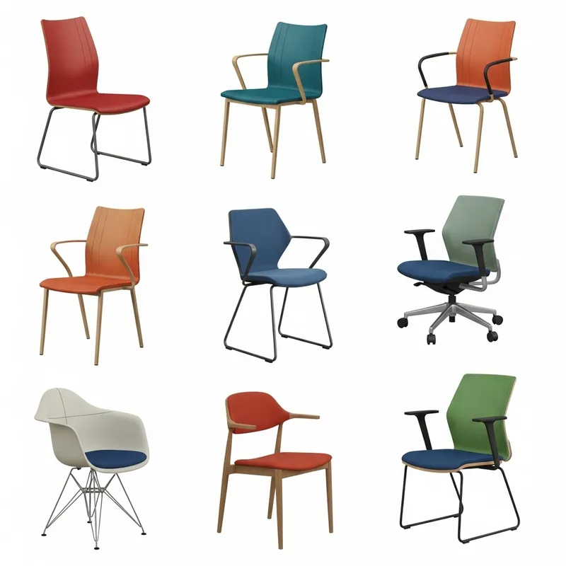 Ergonomic Chair Sample Designs: Golden Ratio & Comfort