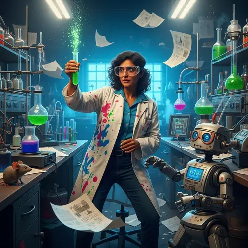 Eccentric South Asian Scientist: Chaotic Lab Experiment