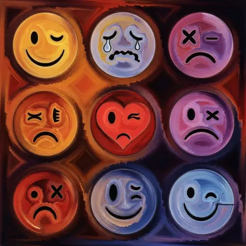 Abstract Emotional Intelligence Art | Vivid Color Palettes