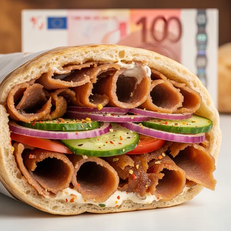 Savory €10 Kebab: Grilled Meat, Fresh Veggies & Tasty Sauces Savory €10 Kebab: Grilled Meat, Fresh Veggies & Tasty Sauces