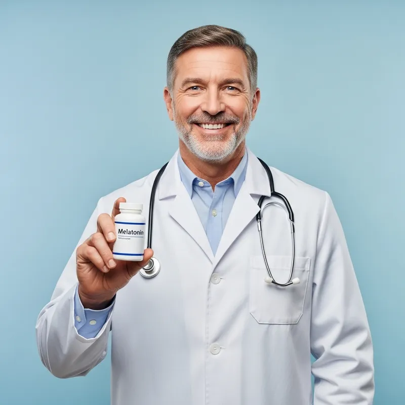 Friendly Doctor Promoting Melatonin for Better Sleep Friendly Doctor Promoting Melatonin for Better Sleep