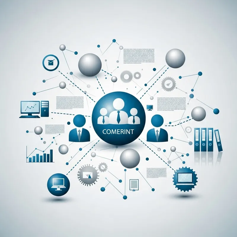 Abstract Company Representation: Connections & Leadership