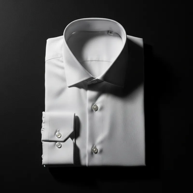 White Shirt on Black Background | Timeless Elegance