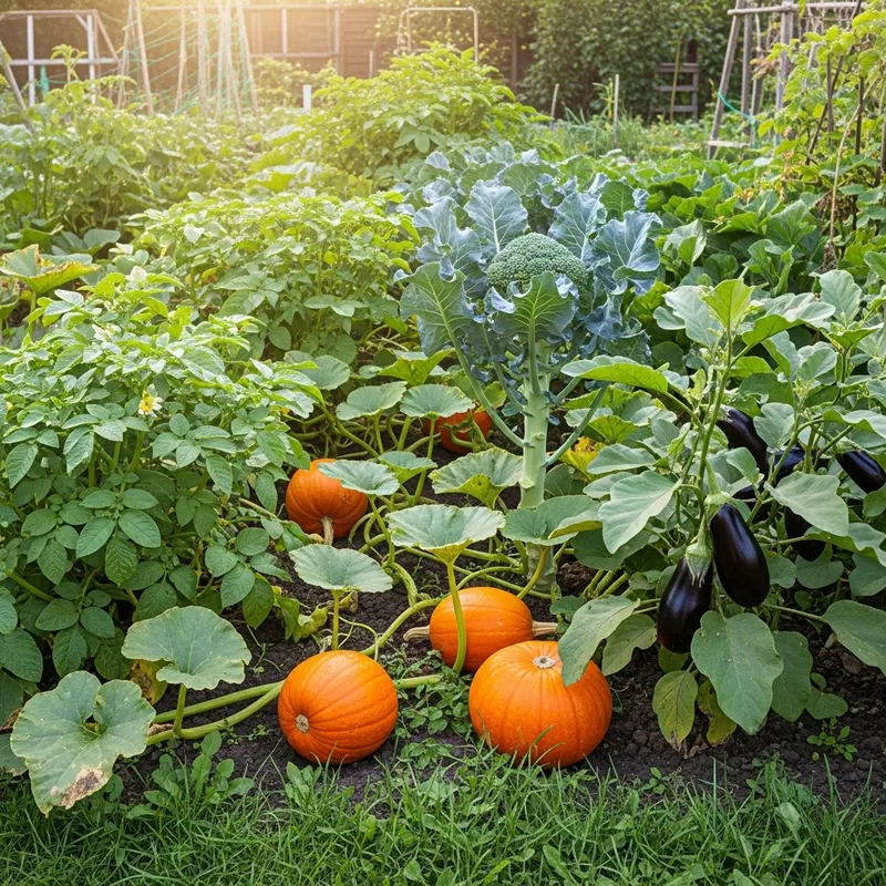 Abundant Veggie Patch in Sunny Backyard