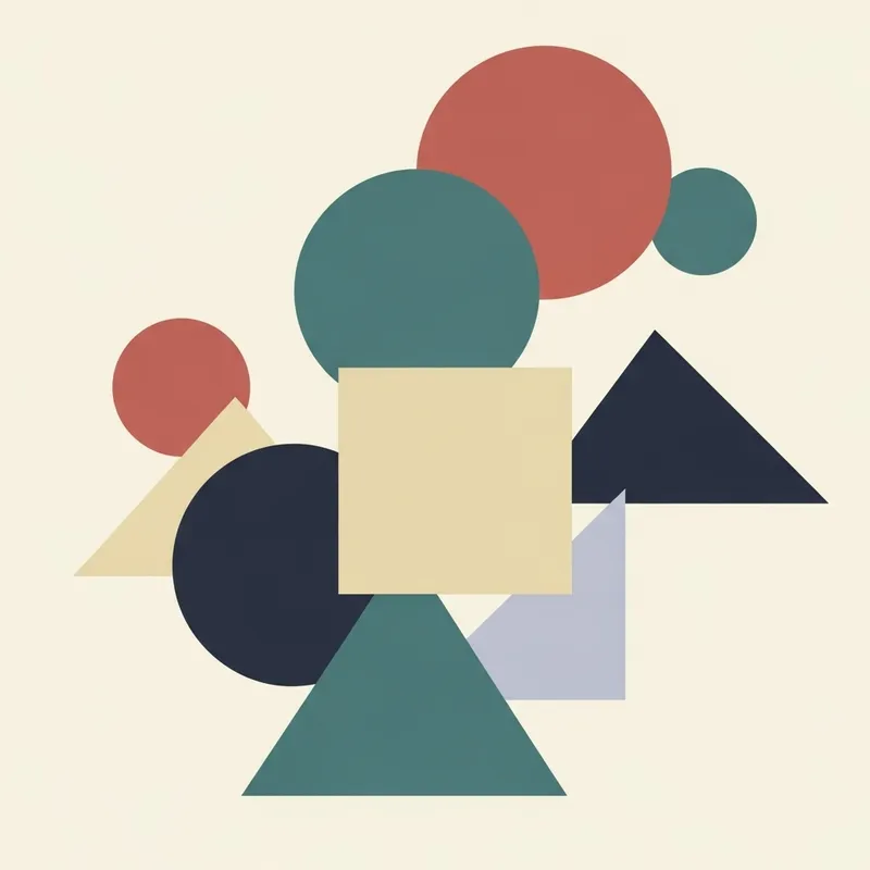 Abstract & Minimalistic Geometric Shapes | Serene Picture