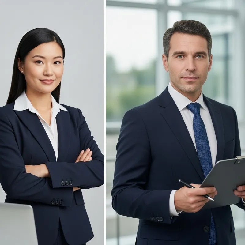 Business Professionals Exuding Confidence Business Professionals Exuding Confidence