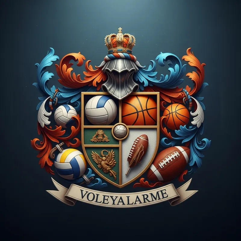 Hyper-Realistic Sports Coat of Arms Design