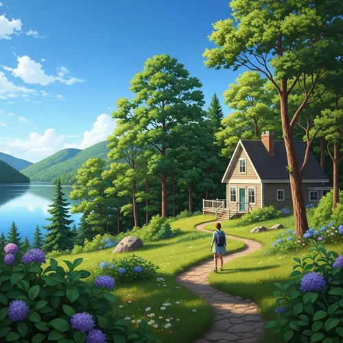 Tranquil Living: House Near Forest & Lake | Nature Connection