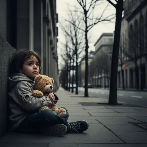 Abandoned Child in City Street | Heartbreaking Scenes