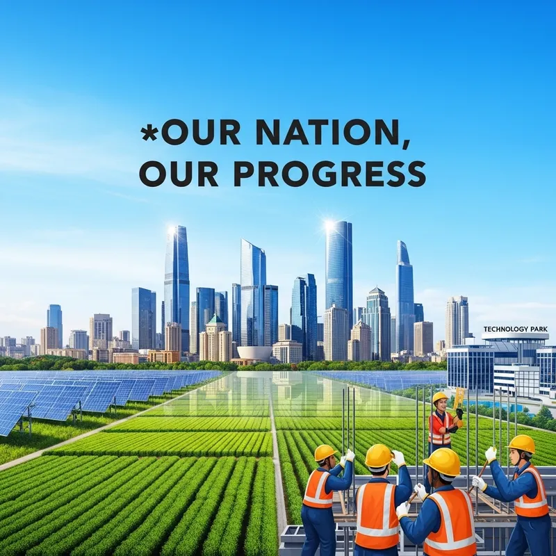 National Development Poster: Unity in Progress
