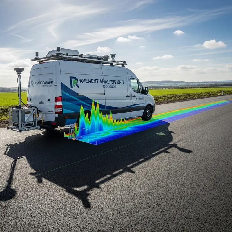 Innovative Roadscanner Technology: GPR Data Analysis on Sunlit Road