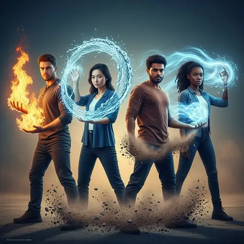 Epic Adventure with Elemental Powers - Action, Friendship, Love