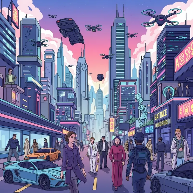 Futuristic Digital Artwork | Advanced World Concept