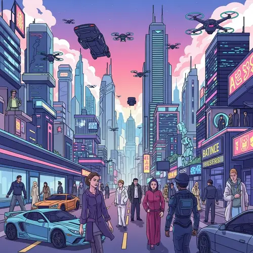 Futuristic Digital Artwork | Advanced World Concept