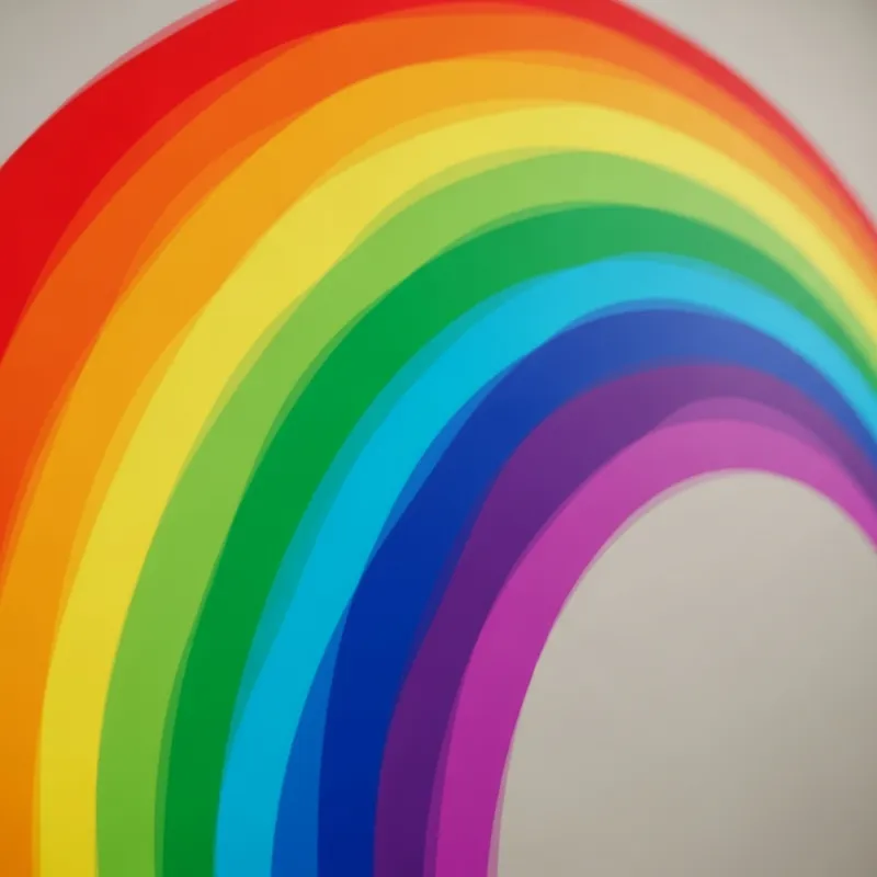 Stunning Abstract Rainbow Art - A Colorful Spectrum