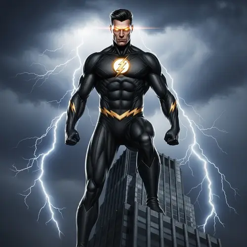 Black Adam - Powerful Superhero in Striking Black Suit