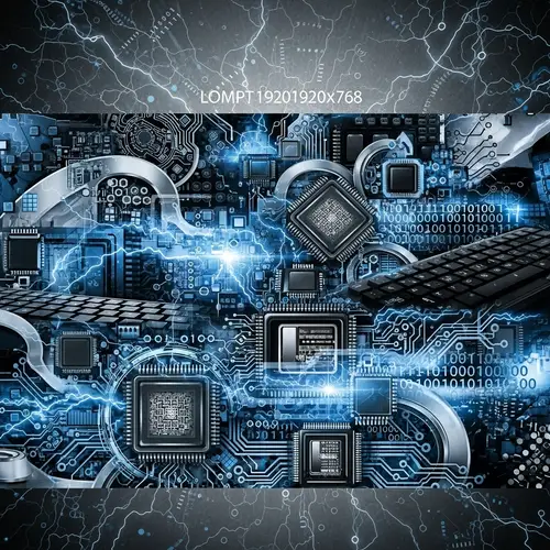 Digital Banner Design with Computer Theme | 1920x768 Pixels