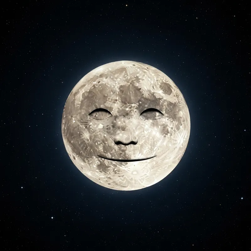 Luna: The Enchanting Full Moon in Midnight Sky