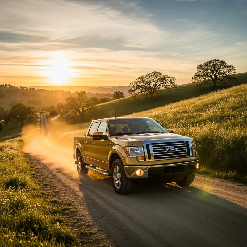 Golden 2013 Ford F150 in Countryside Adventure Golden 2013 Ford F150 in Countryside Adventure