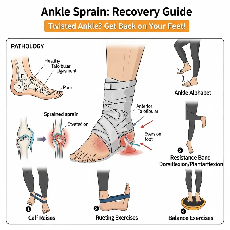 Ankle Sprain Recovery Exercises: Healing & Pathology Explained