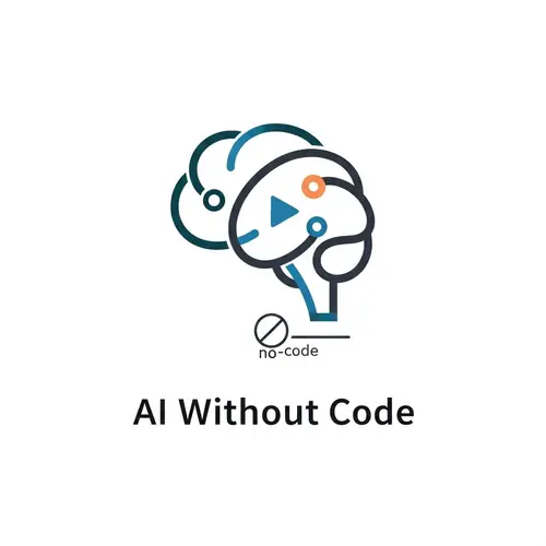 AI Teaching Without Code - Minimalist Logo Design