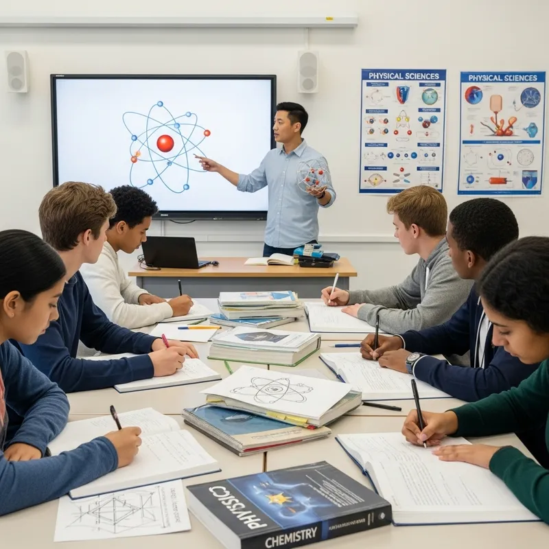 Interactive Grade 12 Physical Sciences Classroom Lesson with Atom Model Demo Interactive Grade 12 Physical Sciences Classroom Lesson with Atom Model Demo