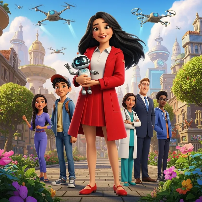 Whimsical Movie Poster Design for Imagination