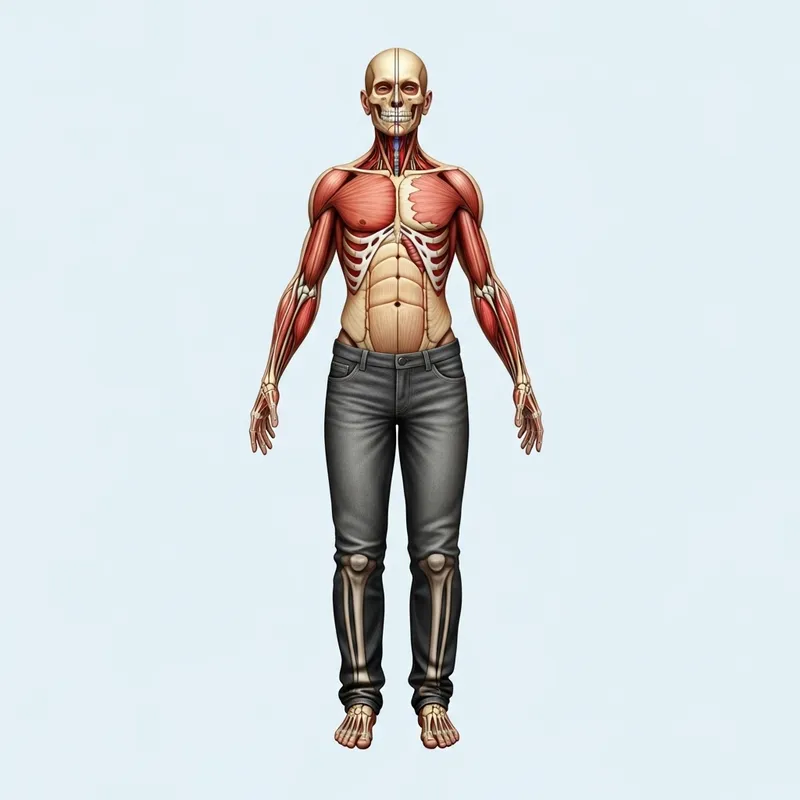 Understanding the Human Body: Detailed Digital Illustration