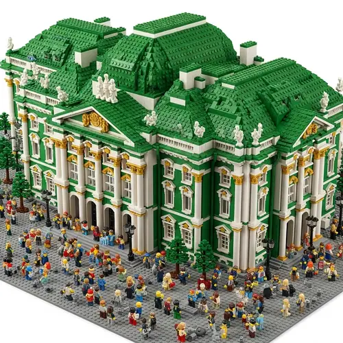 Lego Hermitage Museum Replica | Colorful LEGO Blocks