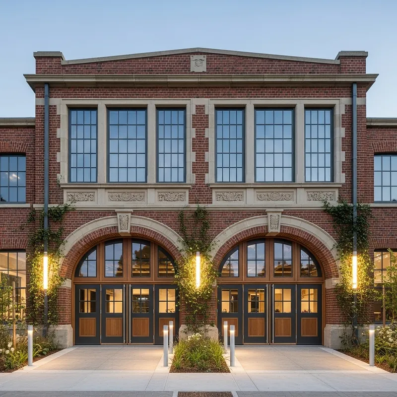 Fire Station Transformed into Modern Cultural Center