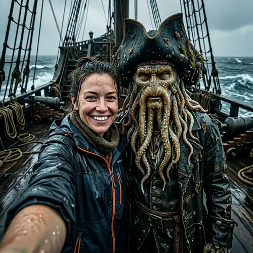 Selfie with Davy Jones: A Pirate Encounter
