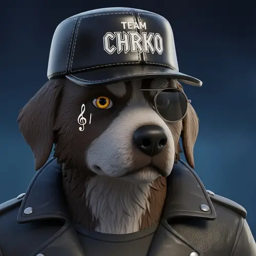 Rockstar Dog Avatar with CHRKO Music-Themed Cap