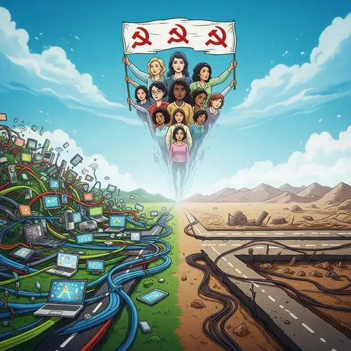 Digital Divide & Marxist Feminism: A Visual Exploration