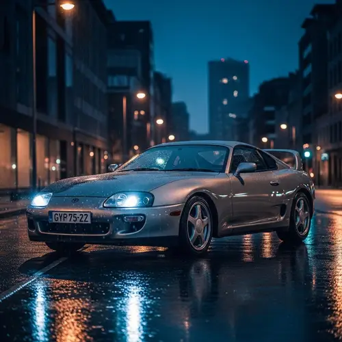 Toyota Supra Mark 4: Nighttime Urban Elegance
