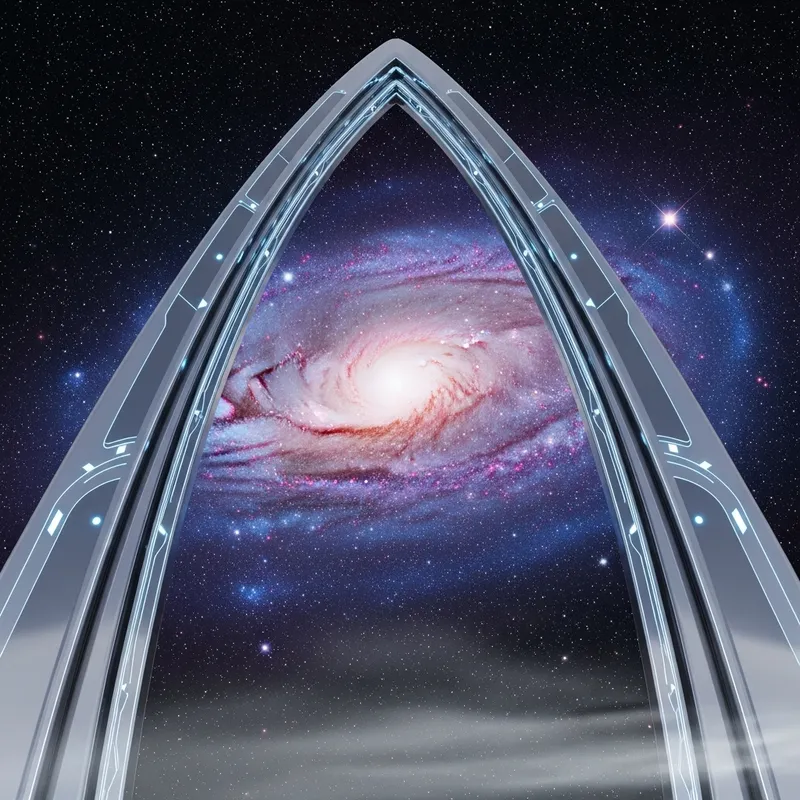 Futuristic Gateway to the Galaxy | Explore Space Journey